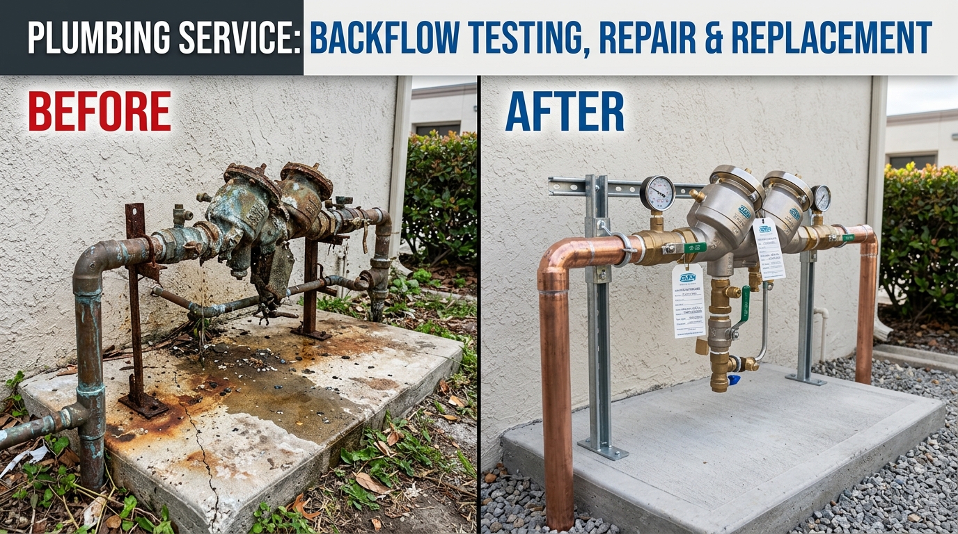 Before and After Backflow Testing, Repair and Replacement — Fox Auro Plumbers Aurora CO