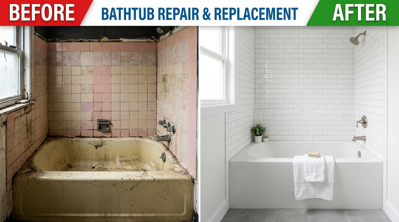 Bathtub Repair and Replacement by Fox Auro Plumbers — Aurora CO